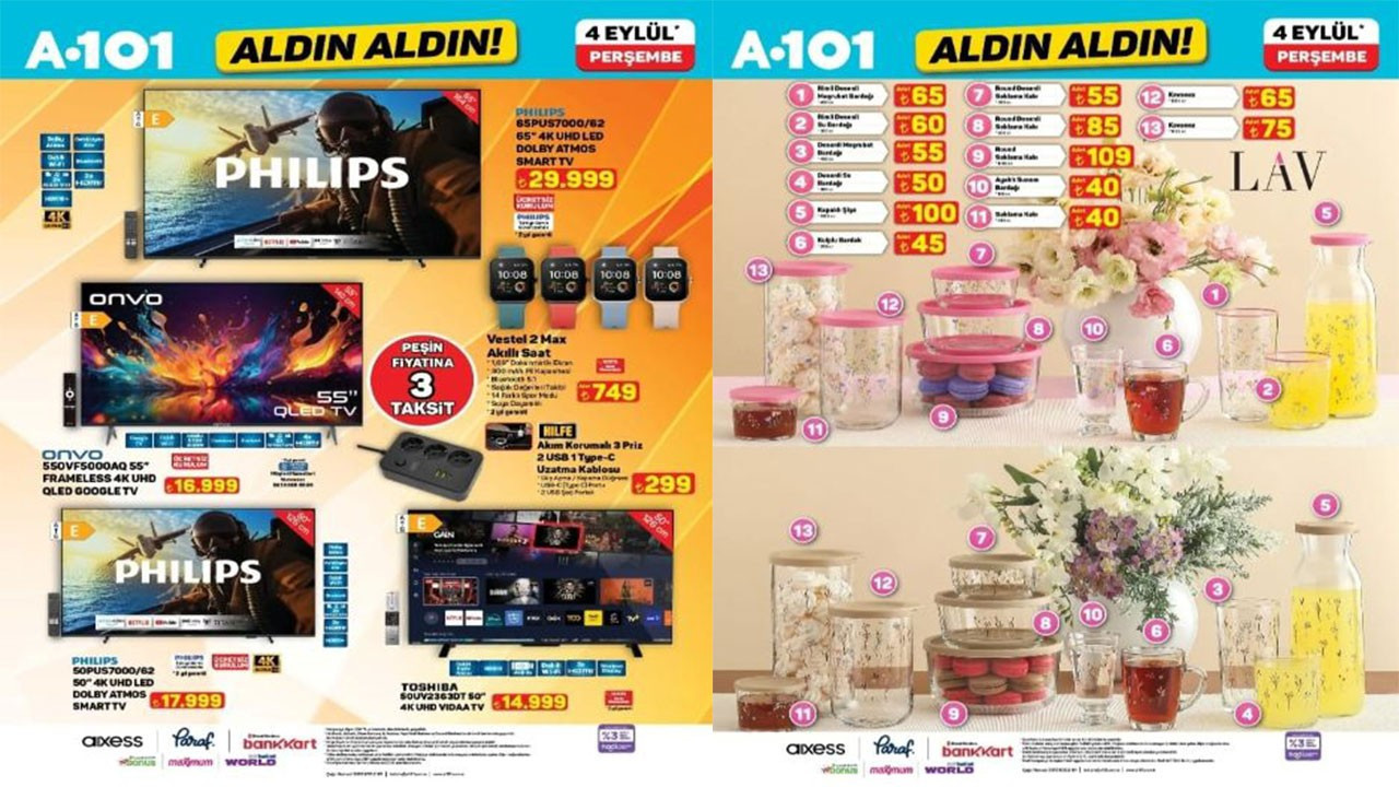 A101'e Vestel Akıllı Saat geliyor! A101 market 04 Eylül 2025 Perşembe aktüel ürünler kataloğu! A101'e Vestel Akıllı Saat geliyor! A101 market 04 Eylül 2025 Perşembe aktüel ürünler kataloğu!